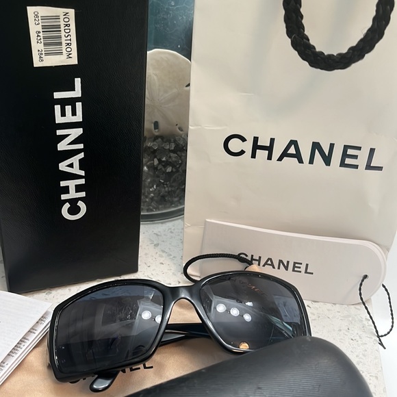 Authentic Chanel Sunglasses with Bag, tags, case, box, and protector - Picture 4 of 10